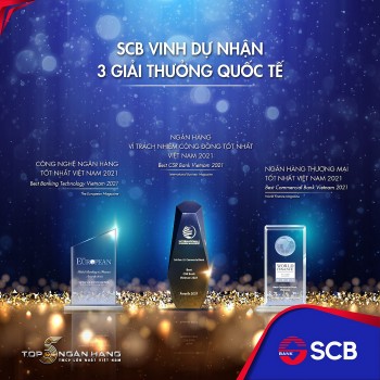 SCB nhận 3 giải thưởng quốc tế