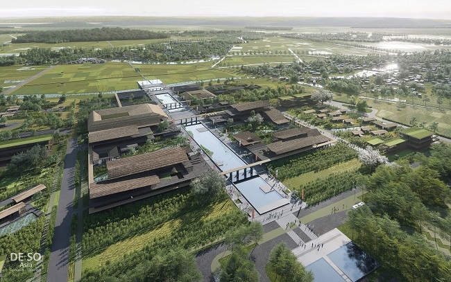 Phối cảnh Quy hoạch bảo tồn, tôn tạo và phát huy giá trị Khu lưu niệm Chủ tịch Hồ Chí Minh tại Nghệ An.