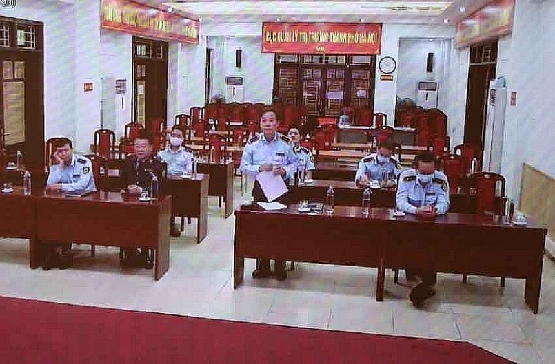 Cục QLTT Hà Nội cũng đề ra nhận định và giải pháp thông qua kênh trực tuyến gửi đến tọa đàm