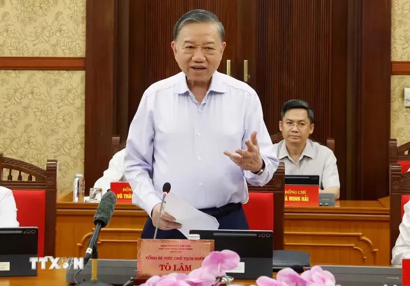 Thông báo Kết luận của Tổng Bí thư, Chủ tịch nước Tô Lâm tại Phiên họp Ban Chỉ đạo Trung ương thực hiện Nghị quyết 57 Thông báo Kết luận của Tổng Bí thư, Chủ tịch nước Tô Lâm tại Phiên họp Ban Chỉ đạo Trung ương thực hiện Nghị quyết 57