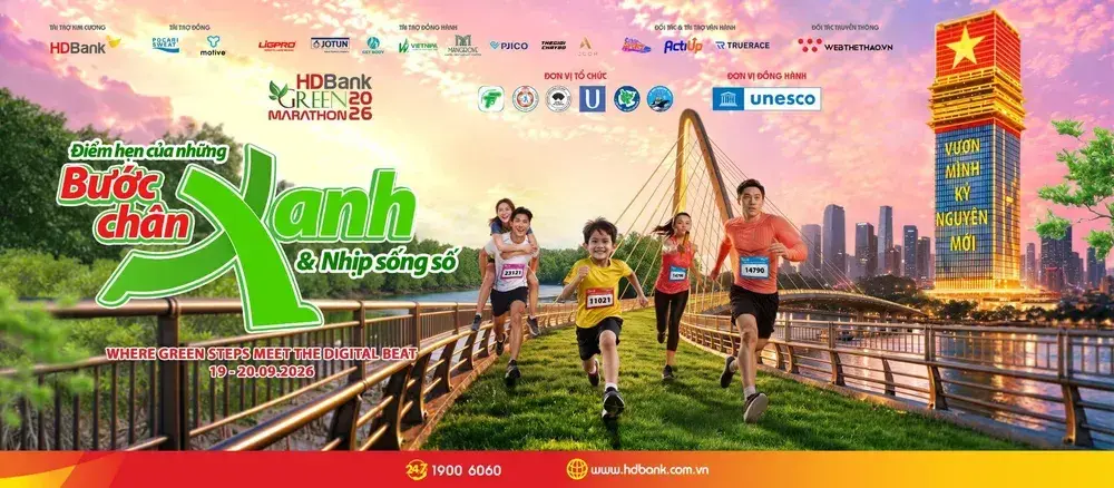 HDBank Green Marathon 2026: Nơi những bước chân xanh hòa cùng nhịp sống số
