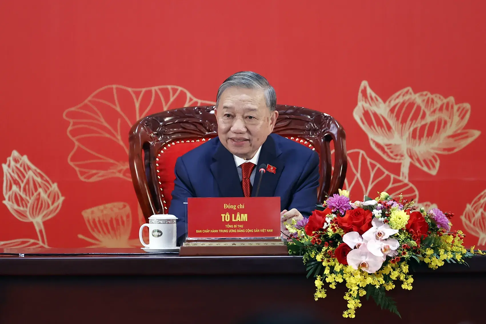 Tổng Bí thư Tô Lâm chủ trì Họp báo quốc tế thông báo kết quả Đại hội XIV của Đảng- Ảnh 1. Tổng Bí thư Tô Lâm chủ trì Họp báo quốc tế thông báo kết quả Đại hội XIV của Đảng- Ảnh 1.