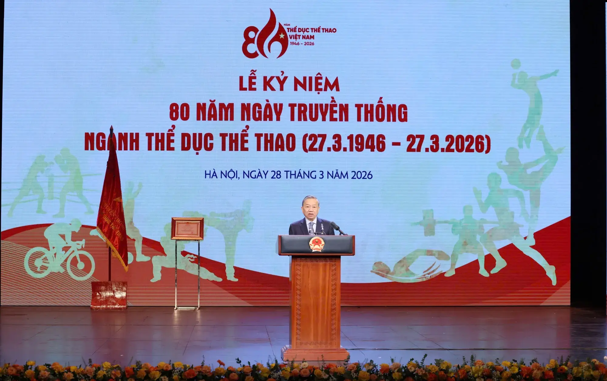 Phát biểu của Tổng Bí thư Tô Lâm tại Lễ kỷ niệm 80 năm Ngày truyền thống ngành Thể dục thể thao Việt Nam- Ảnh 2.