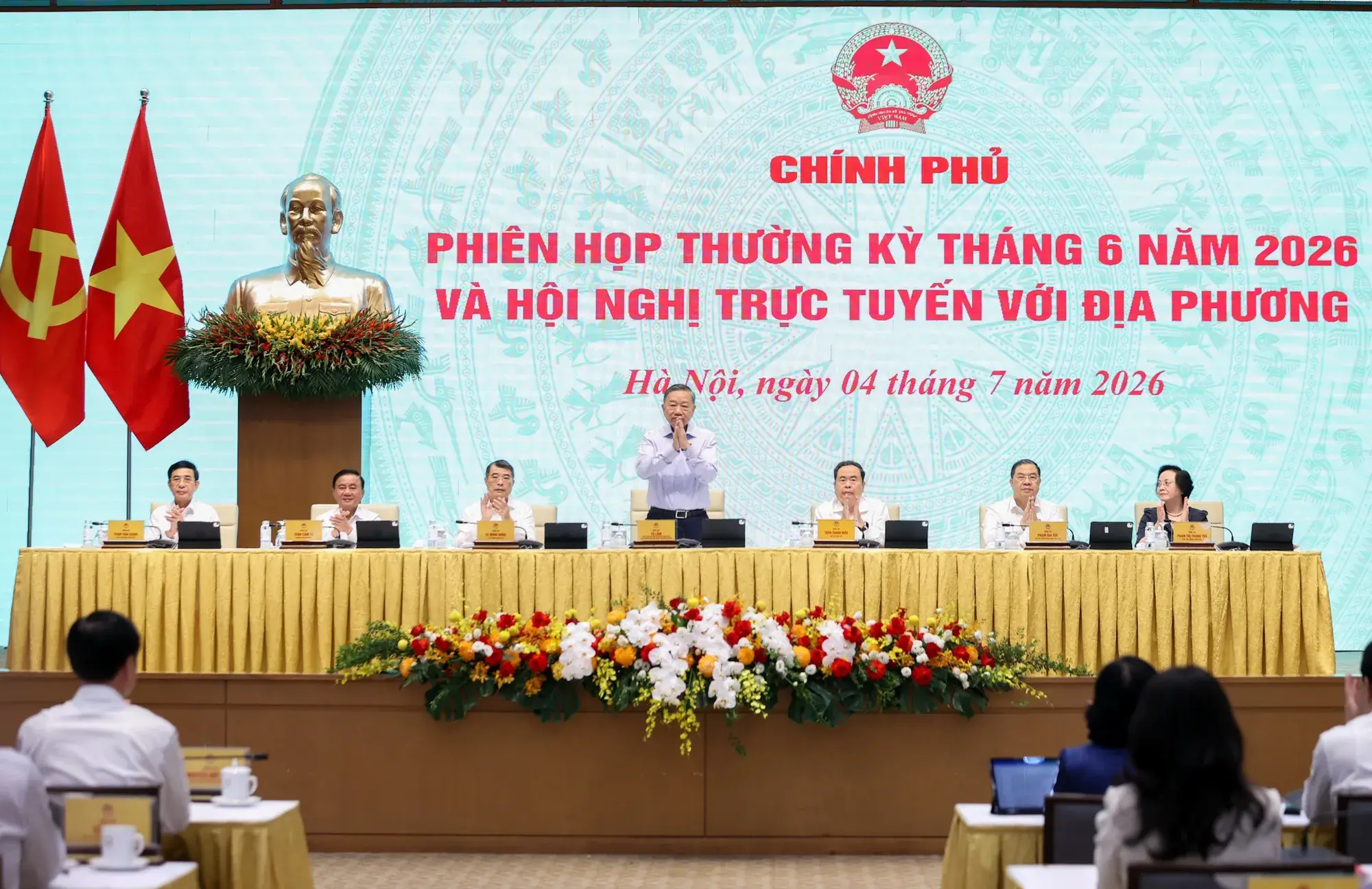 Tổng Bí thư, Chủ tịch nước Tô Lâm dự phiên họp Chính phủ thường kỳ tháng 6/2026 và Hội nghị trực tuyến Chính phủ với các địa phương Tổng Bí thư, Chủ tịch nước Tô Lâm dự phiên họp Chính phủ thường kỳ tháng 6/2026 và Hội nghị trực tuyến Chính phủ với các địa phương